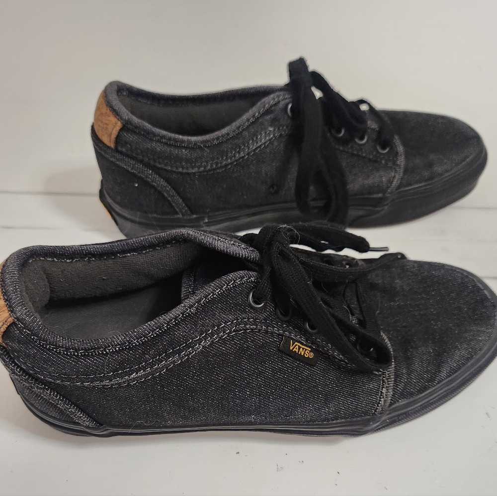 Vans Ultracush Pro Low Black Sneakers Black with Brown Accent Men's size 7